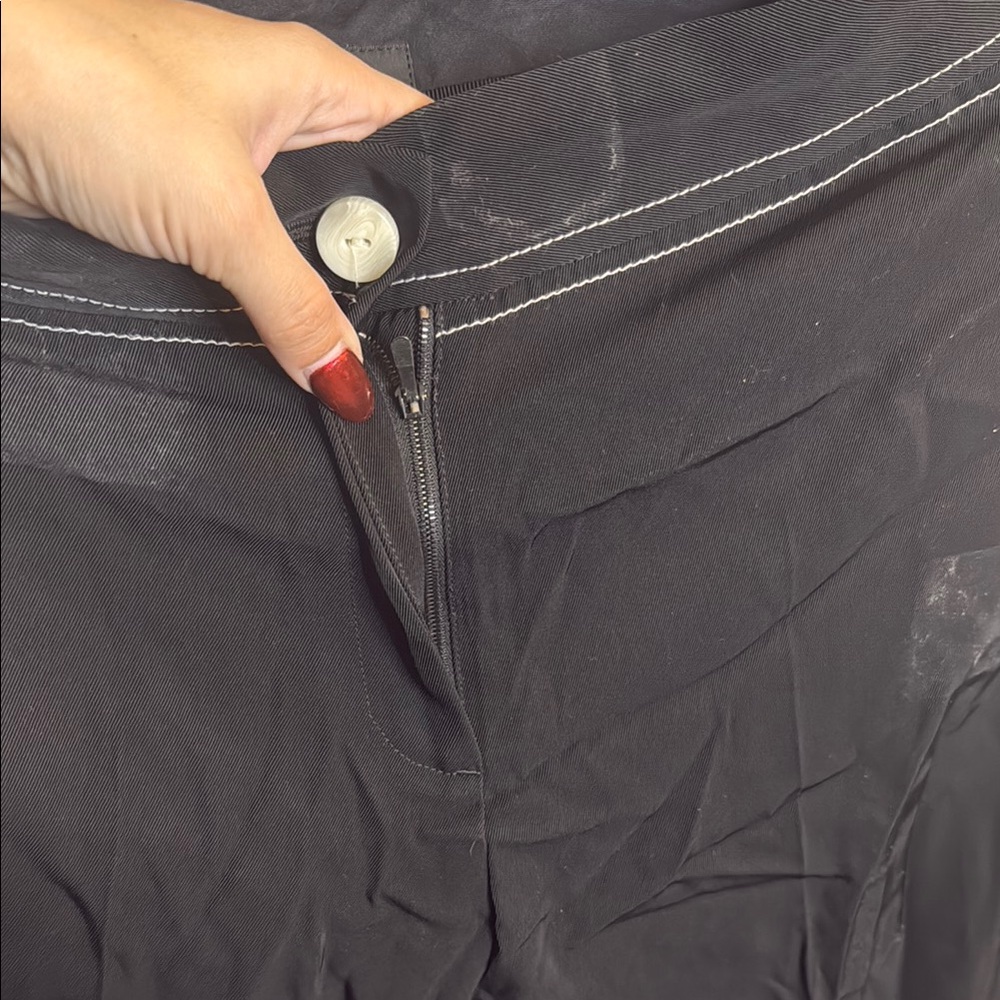 rag & bone Black Button-Detail Pants - Picture 6 of 6
